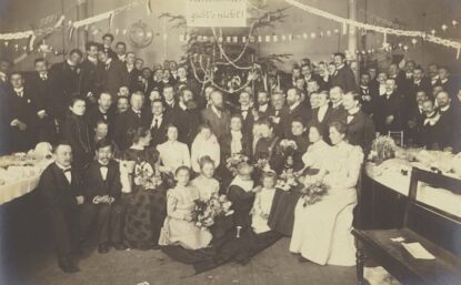 University of Leipzig physical chemistry department Christmas party, 1900