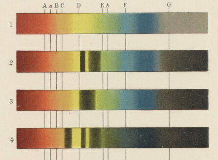 frontispiece plate of illustrations of the blood spectra